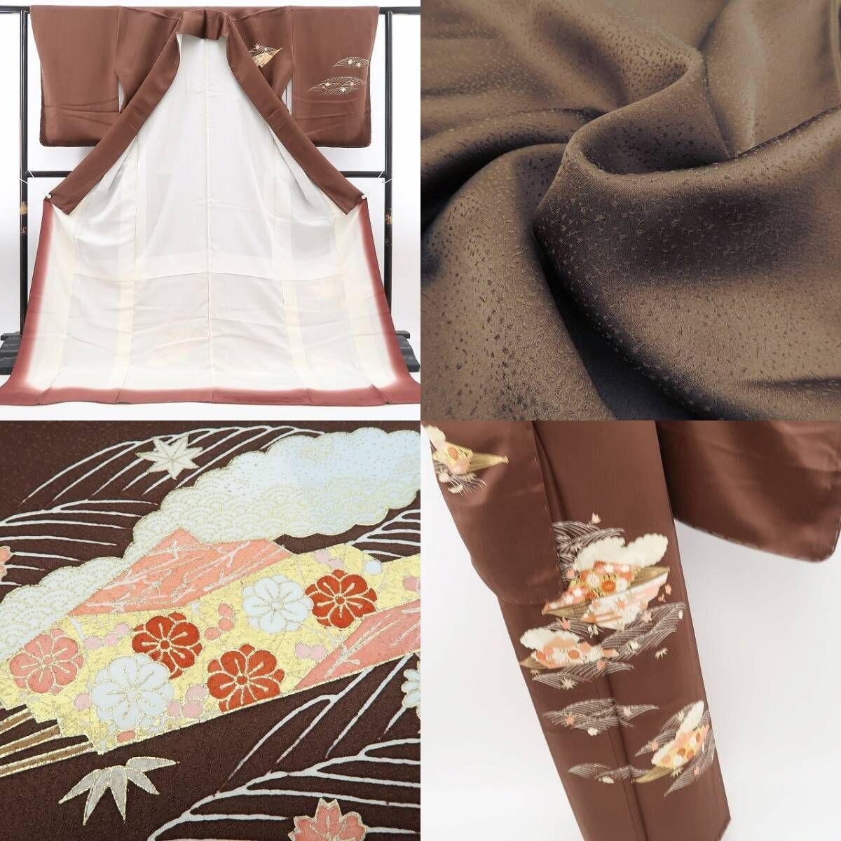 【新古品】tomihisa 新品 金駒刺繍 着物 正絹 仕付け糸付 トールサイズ 訪問着 5334
