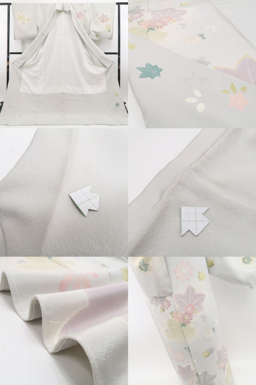 【中古】tomihisa 未着用 着物 仕付け糸付 訪問着 7695