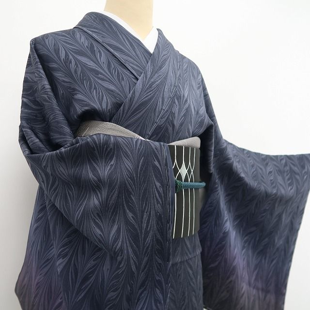【新品・付下げ】更紗 お召 着物 正絹 仕付け糸付 tomihisa”多彩色で魅せるお洒落自慢の更紗”9615