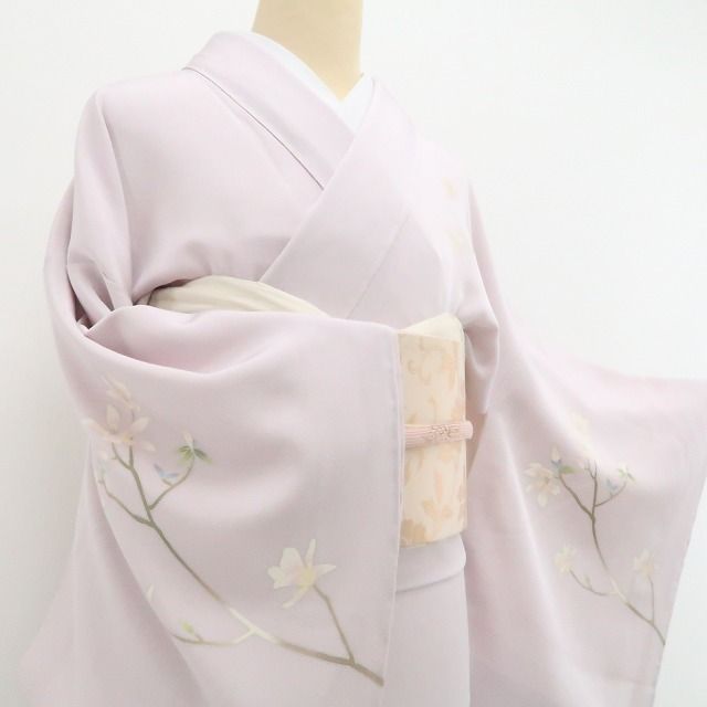 【新品・訪問着】本加賀友禅 稲手明仁 落款 着物 正絹 仕付け糸付 tomihisa”淑やかに自然の美しさを纏って”9672