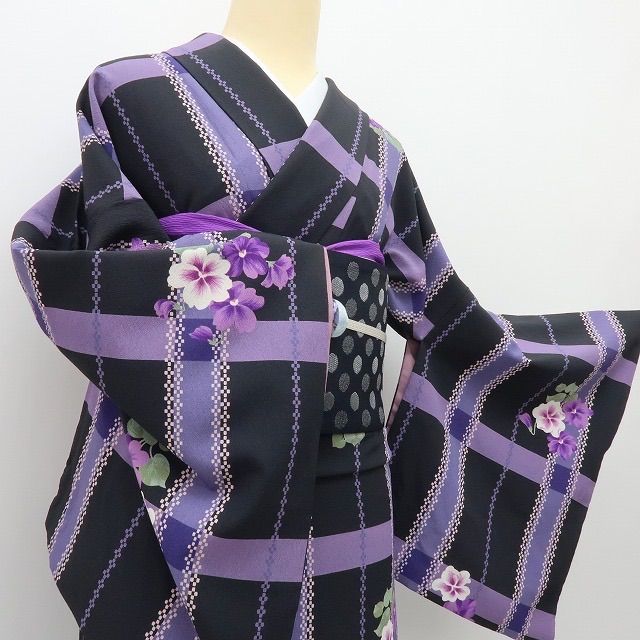 【中古】六花-RIKKA- 美品未着用 松田聖子プロデュース SEIKO MATSUDA トールサイズ 小紋 着物 A4230