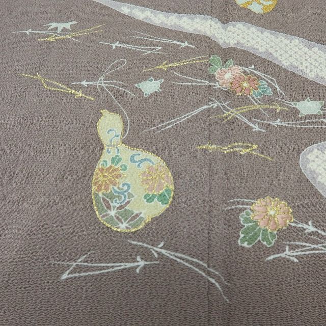 【中古】六花-RIKKA- 美品未着用 正絹 刺繍 訪問着 着物 A4540