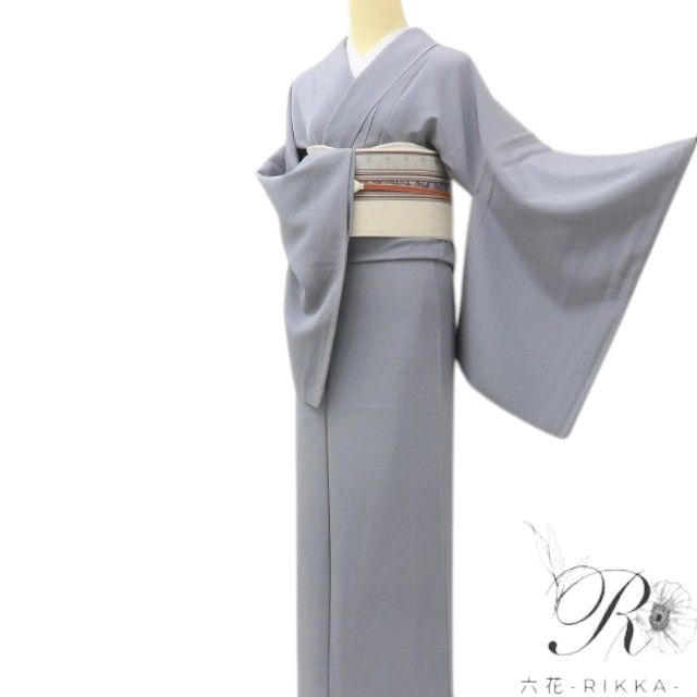 六花-RIKKA- 美品 正絹 作家物落款 トールサイズ 美しき引き算の美学☆ 江戸小紋 着物 A6153