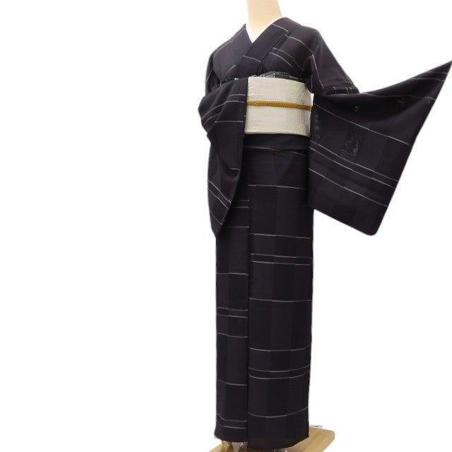百華 Y5486 美品 夏着物 泰流舎 トールサイズ 絽 正絹 居敷当て付 手縫い仕立て 西陣お召