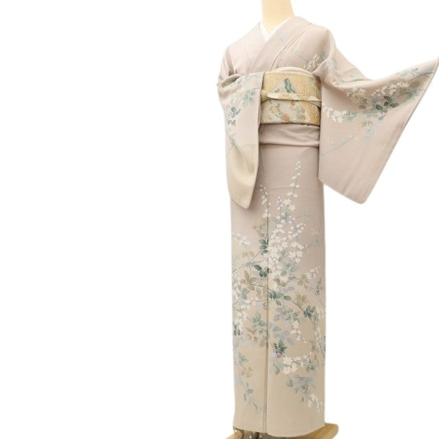 百華 Y5603 美品 作家物落款 着物 正絹 手縫い仕立て 訪問着