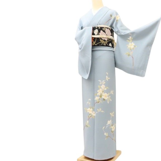百華 Y5621 美品 トールサイズ 本加賀友禅 南克治落款 着物 正絹 手縫い仕立て 訪問着