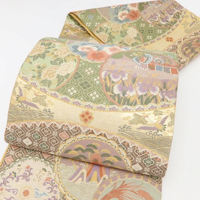 百華Y5639 美品 着物 正絹 袋帯