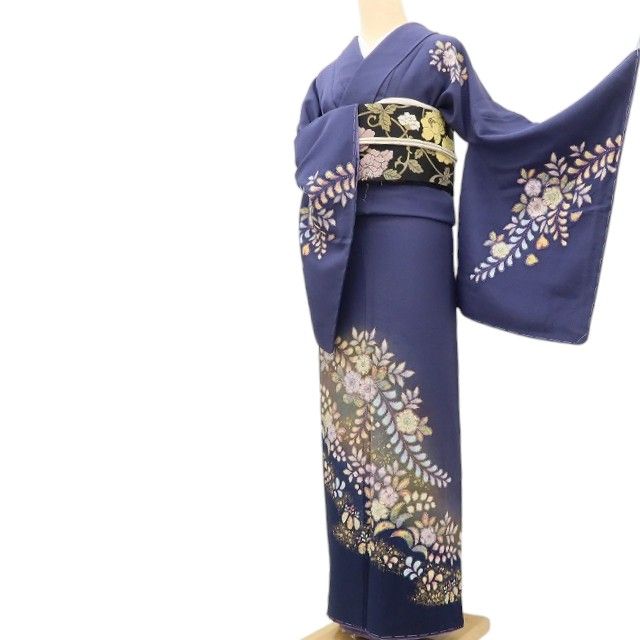百華Y5695 新品 仕付け糸付 翠山工房落款 やまと誂製 桐屋の辻が花 トールサイズ 着物 正絹 訪問着