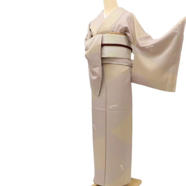 百華Y5758 新品 暈し 仕付け糸付 着物 正絹 手縫い仕立て 小紋