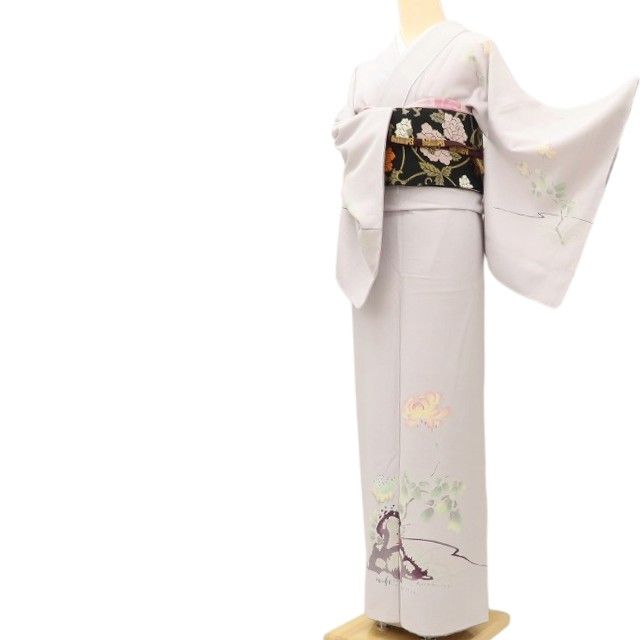 百華Y5790 新品 仕付け糸付 手描き友禅 着物 正絹 手縫い仕立て 訪問着