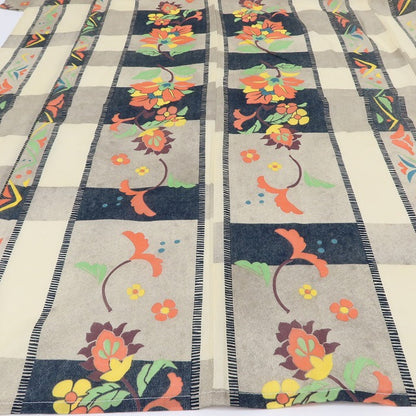 百華Y5422 美品 更紗 洗える夏着物 綿 浴衣