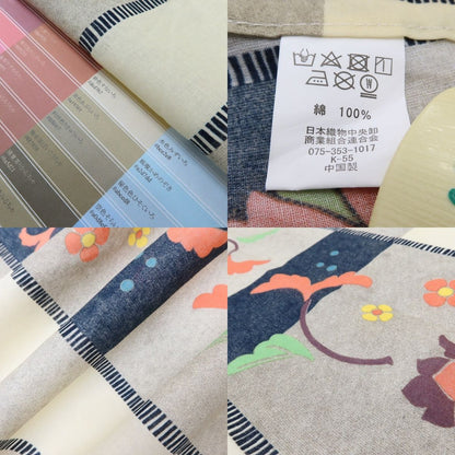 百華Y5422 美品 更紗 洗える夏着物 綿 浴衣