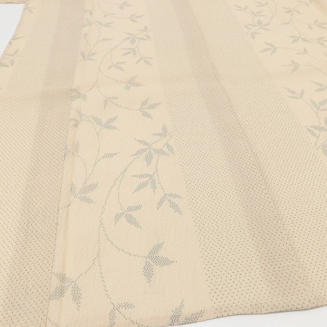 百華 Y5465 美品 夏着物 トールサイズ 正絹 手縫い仕立て 塩沢お召