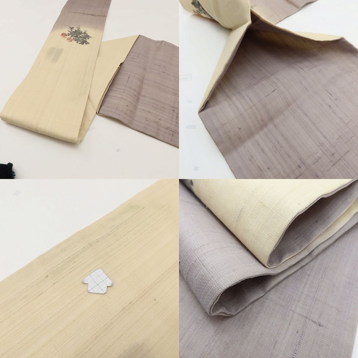 百華 Y5515 美品未着用 夏着物 紗紬 正絹 名古屋帯