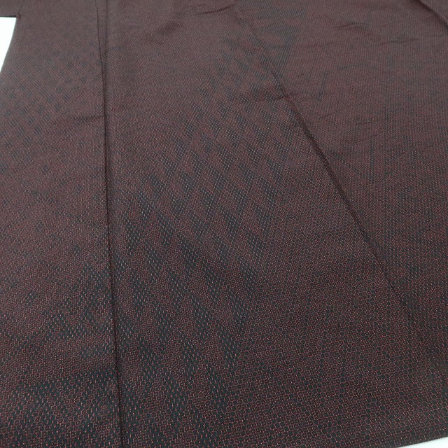 百華 Y5585 美品 着物 単衣 正絹 手縫い仕立て お召　