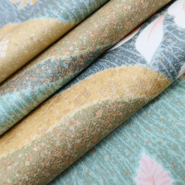 百華Y5722 美品未着用 仕付け糸付 着物 正絹 手縫い仕立て 小紋
