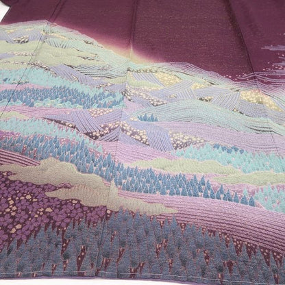 【新品・訪問着】滝泰謹製 おぼろ染 金通し 希少トール 着物 正絹 仕付け糸付 tomihisa“色彩が溶け合うとき…絹に宿すおぼろの幻”9647