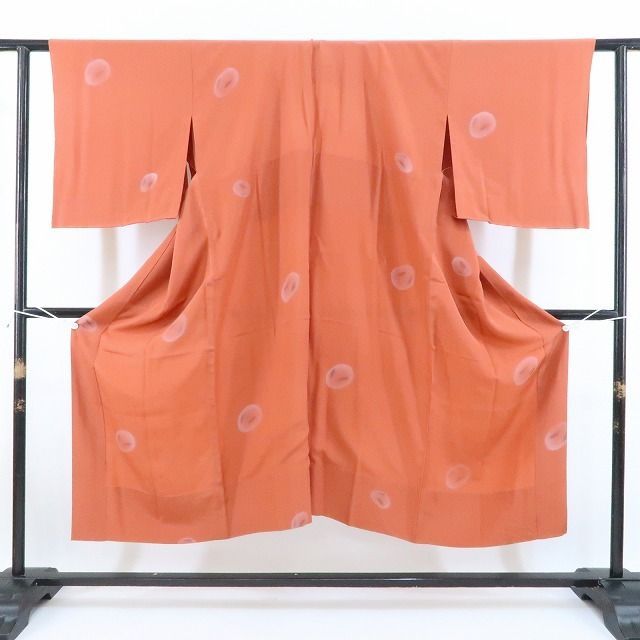 【中古】tomihisa 美品 兎 刺繍衿付 着物 正絹 長襦袢 3303