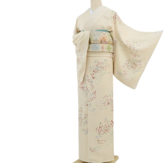【新古品】tomihisa 新品 乱菊 着物 正絹 仕付け糸付 訪問着 4216