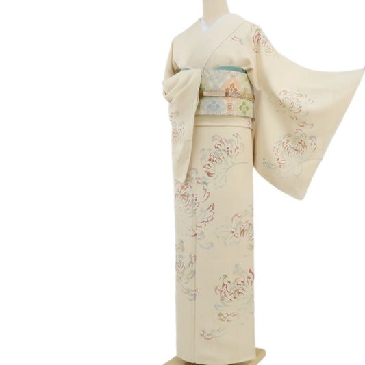 【新古品】tomihisa 新品 乱菊 着物 正絹 仕付け糸付 訪問着 4216
