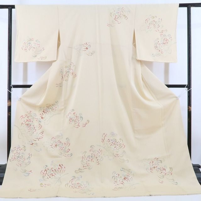 【新古品】tomihisa 新品 乱菊 着物 正絹 仕付け糸付 訪問着 4216