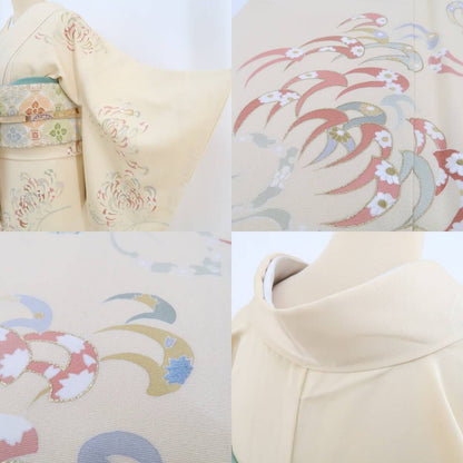 【新古品】tomihisa 新品 乱菊 着物 正絹 仕付け糸付 訪問着 4216