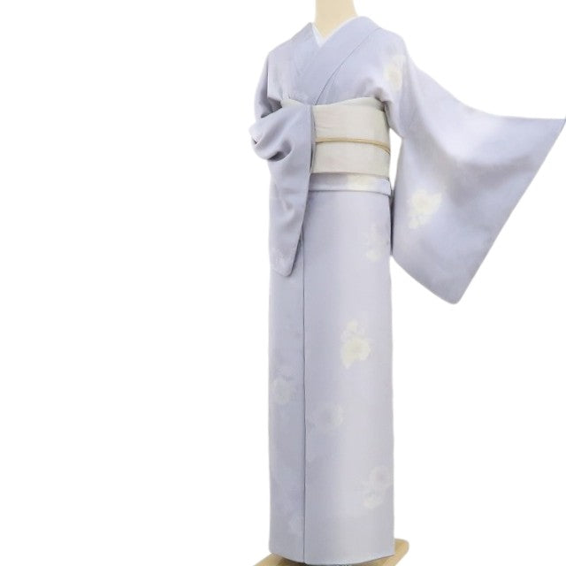 【新古品】tomihisa 新品 牡丹 縦暈し 着物 正絹 仕付け糸付 トールサイズ 小紋 4407
