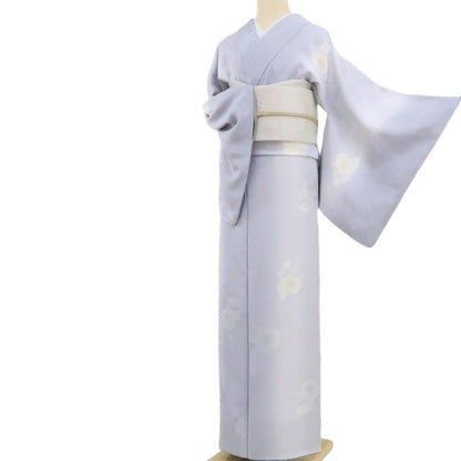 【新古品】tomihisa 新品 牡丹 縦暈し 着物 正絹 仕付け糸付 トールサイズ 小紋 4407
