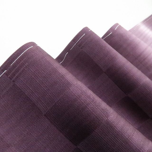 【新古品】tomihisa 新品 やまと誂製 市松 着物 正絹 仕付け糸付 付下げ 4495