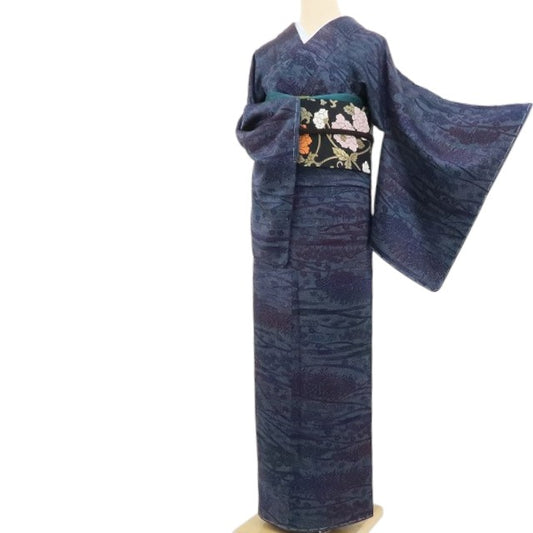 【新古品】tomihisa 新品 藤林徳扇 落款 着物 正絹 仕付け糸付 小紋 4569