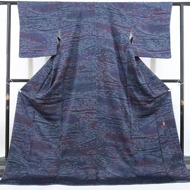 【新古品】tomihisa 新品 藤林徳扇 落款 着物 正絹 仕付け糸付 小紋 4569