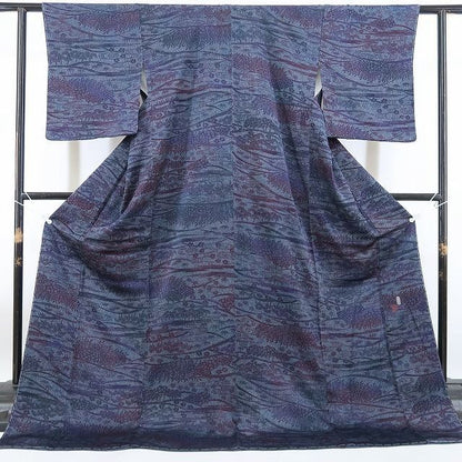 【新古品】tomihisa 新品 藤林徳扇 落款 着物 正絹 仕付け糸付 小紋 4569
