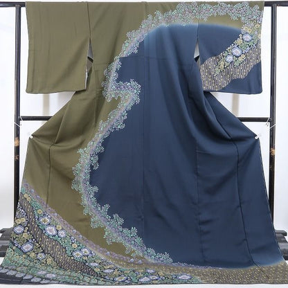 【新古品】tomihisa 新品 三越謹製 着物 正絹 仕付け糸付 トールサイズ 訪問着 4620