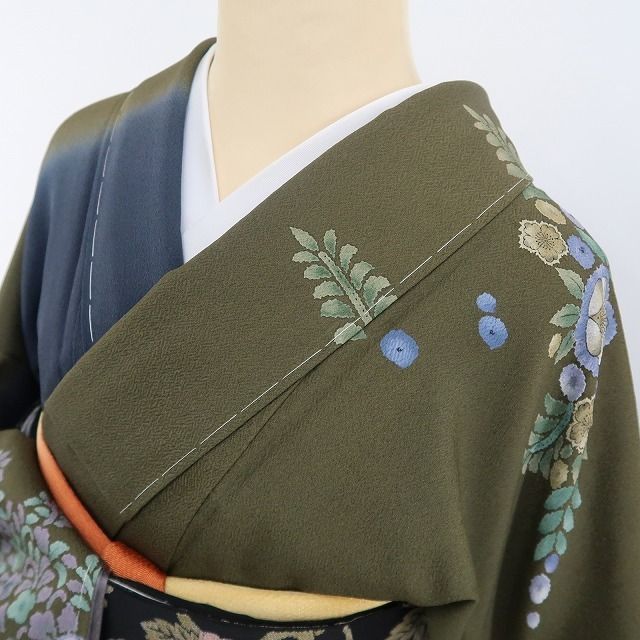 【新古品】tomihisa 新品 三越謹製 着物 正絹 仕付け糸付 トールサイズ 訪問着 4620