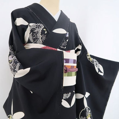 【新古品】tomihisa 新品 七宝 着物 正絹 仕付け糸付 訪問着 4638