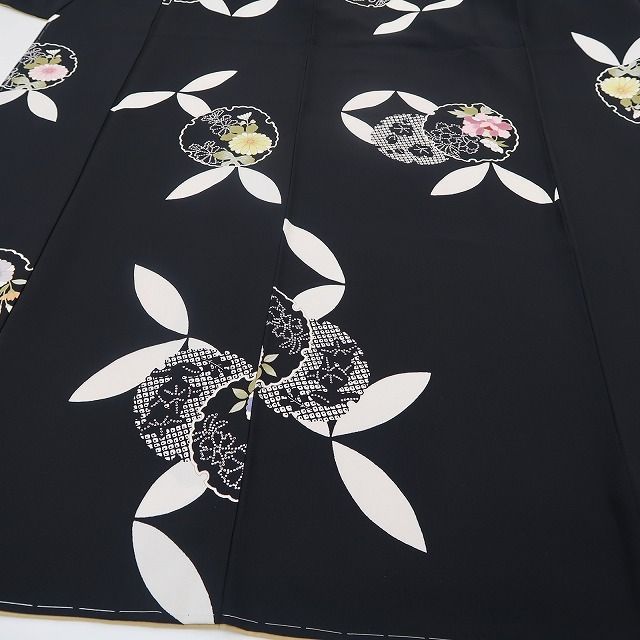 【新古品】tomihisa 新品 七宝 着物 正絹 仕付け糸付 訪問着 4638
