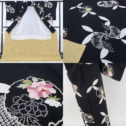 【新古品】tomihisa 新品 七宝 着物 正絹 仕付け糸付 訪問着 4638