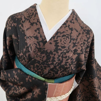 【新古品】tomihisa 新品 京友禅 未来才色 落款 薔薇 着物 正絹 仕付け糸付小紋 4735