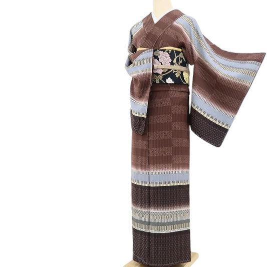 【新古品】tomihisa 新品 京の名工 雛屋友禅 落款 着物 正絹 仕付け糸付 付下げ訪問着 4789