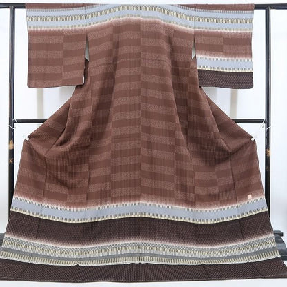【新古品】tomihisa 新品 京の名工 雛屋友禅 落款 着物 正絹 仕付け糸付 付下げ訪問着 4789