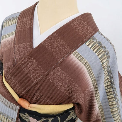 【新古品】tomihisa 新品 京の名工 雛屋友禅 落款 着物 正絹 仕付け糸付 付下げ訪問着 4789