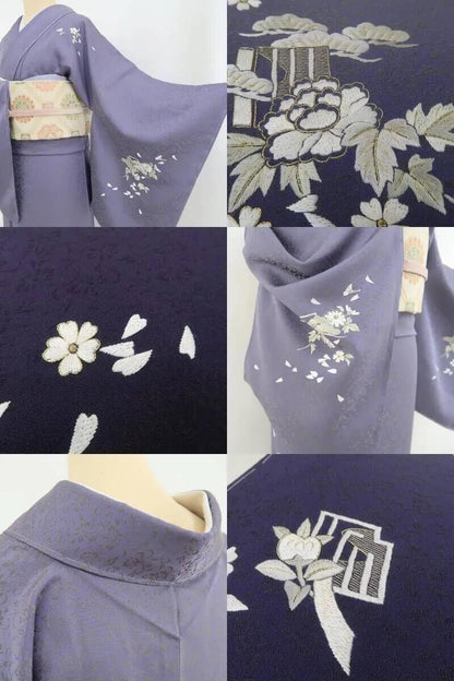 【新古品】tomihisa 新品 総刺繍 源氏香 着物 正絹 仕付け糸付 訪問着 4791