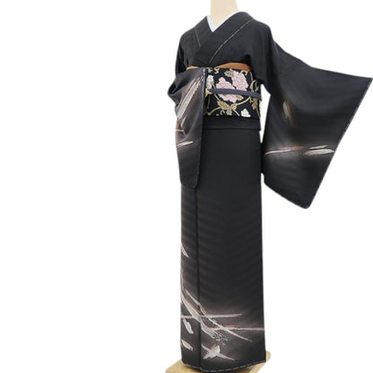 【新古品】tomihisa 新品 小堀和装 土の精 落款 着物 正絹 仕付け糸付 訪問着 4813