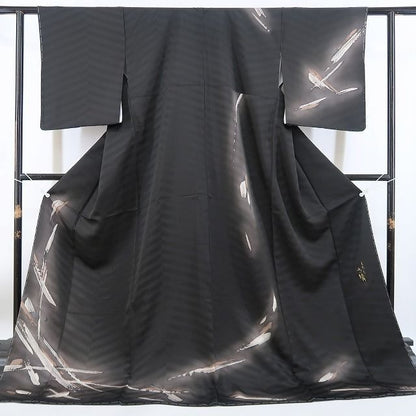 【新古品】tomihisa 新品 小堀和装 土の精 落款 着物 正絹 仕付け糸付 訪問着 4813