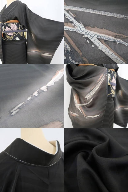 【新古品】tomihisa 新品 小堀和装 土の精 落款 着物 正絹 仕付け糸付 訪問着 4813