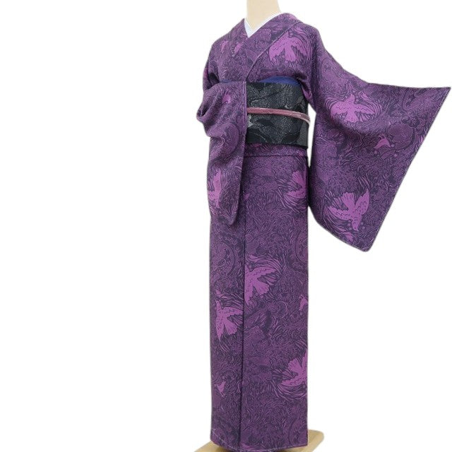 【新古品】tomihisa 新品 斉藤三才 落款 着物 正絹 仕付け糸付 小紋 4819