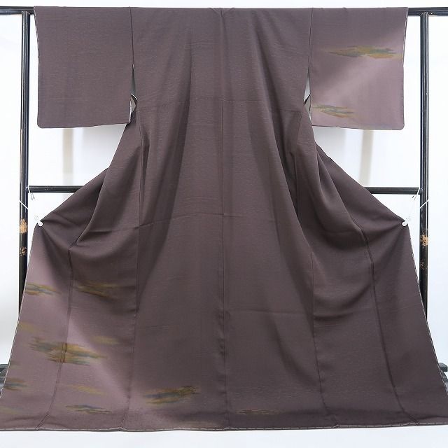 【新古品】tomihisa 新品 一刀彫 着物 正絹 仕付け糸付 付下げ 4821