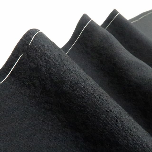 【新古品】tomihisa 新品 石畳 縦縞 着物 正絹 仕付け糸付 付下げ 4897