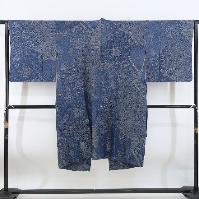 【新古品】tomihisa 新品 鬼彩 イスファンの美 更紗 着物 正絹 仕付け糸付 ロング丈 道中着 4950