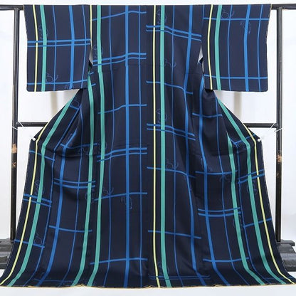 【新古品】tomihisa 新品 CACHECACHE 京友禅 猫 動物かくれんぼ 着物 正絹 仕付け糸付 小紋 5044